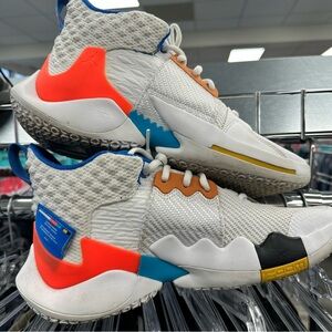 Jordan, Colorful High-Top Sneakers, Size 9.5